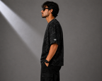 Evolution Raw | 240 GSM Acid Wash in Washed Black