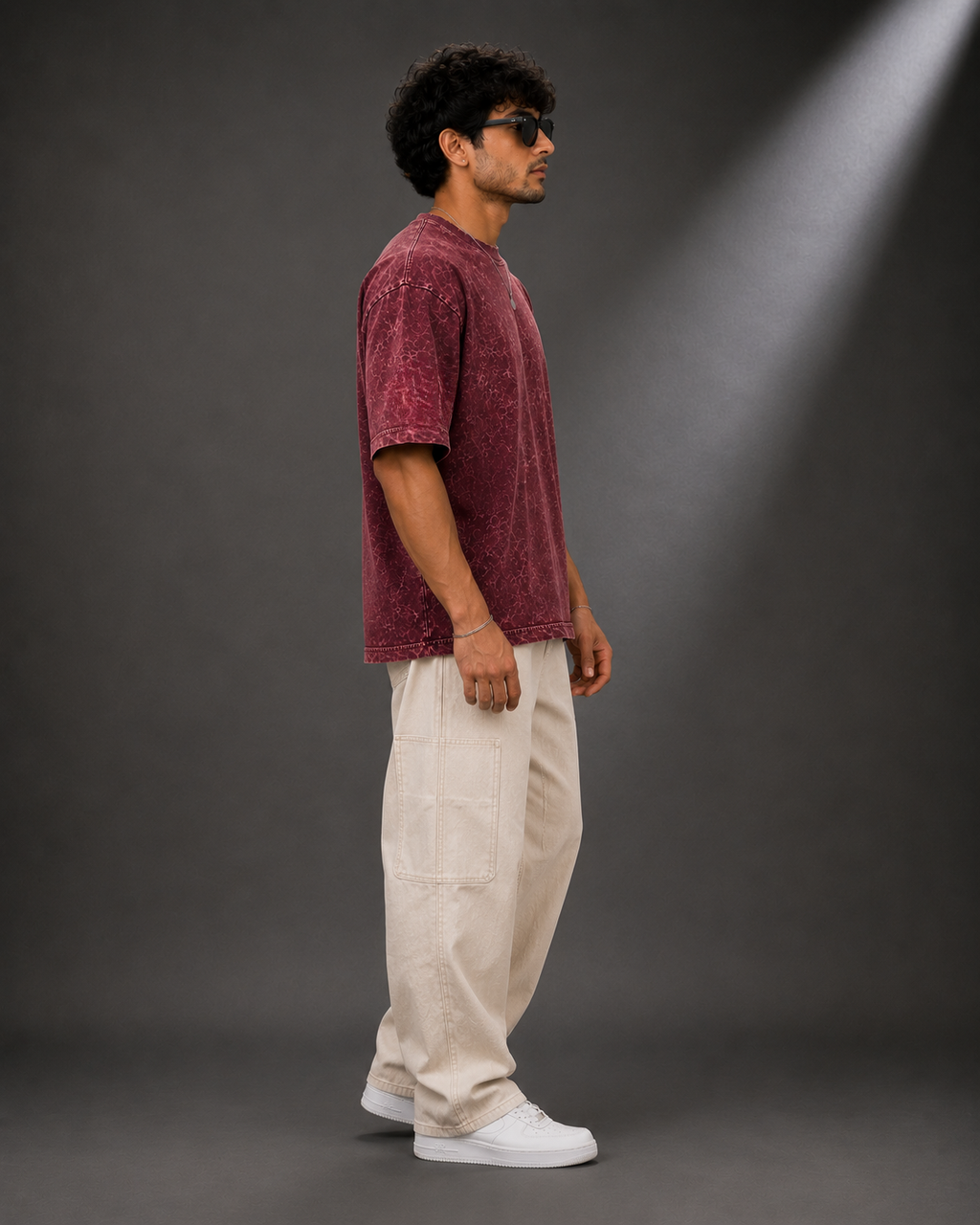 Optic Shift Maroon | 240 GSM Premium Optic Wash in Maroon