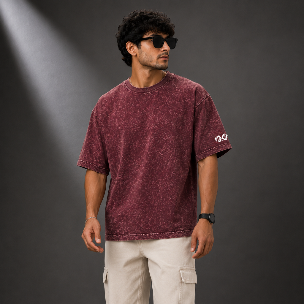 Optic Shift Maroon | 240 GSM Premium Optic Wash in Maroon