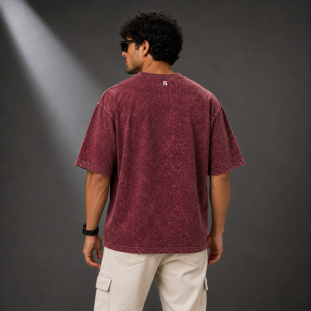 Optic Shift Maroon | 240 GSM Premium Optic Wash in Maroon