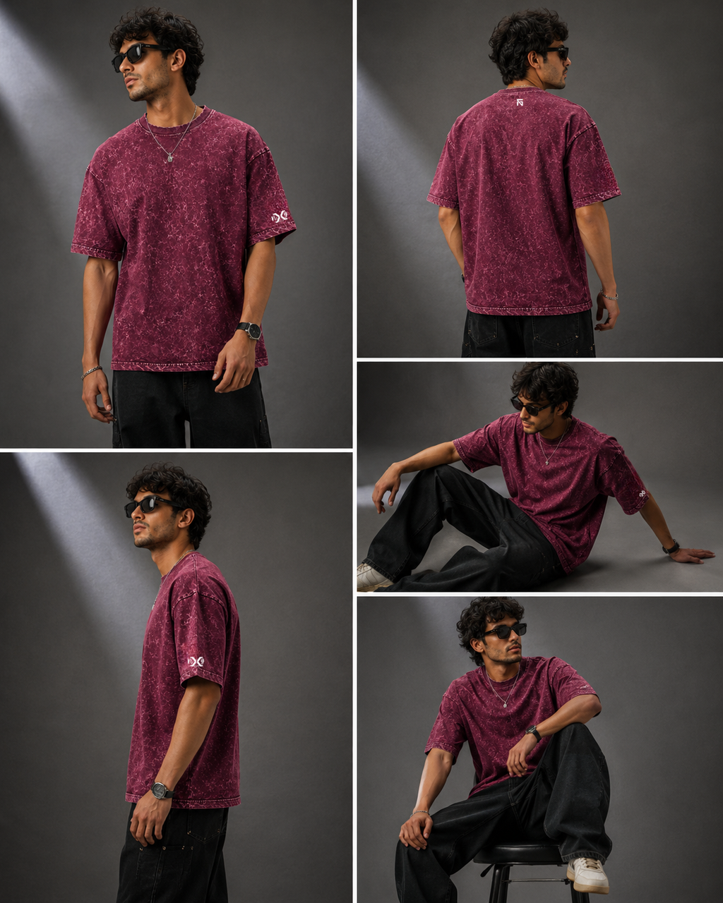 Optic Shift Maroon | 240 GSM Premium Optic Wash in Maroon