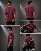Optic Shift Maroon | 240 GSM Premium Optic Wash in Maroon