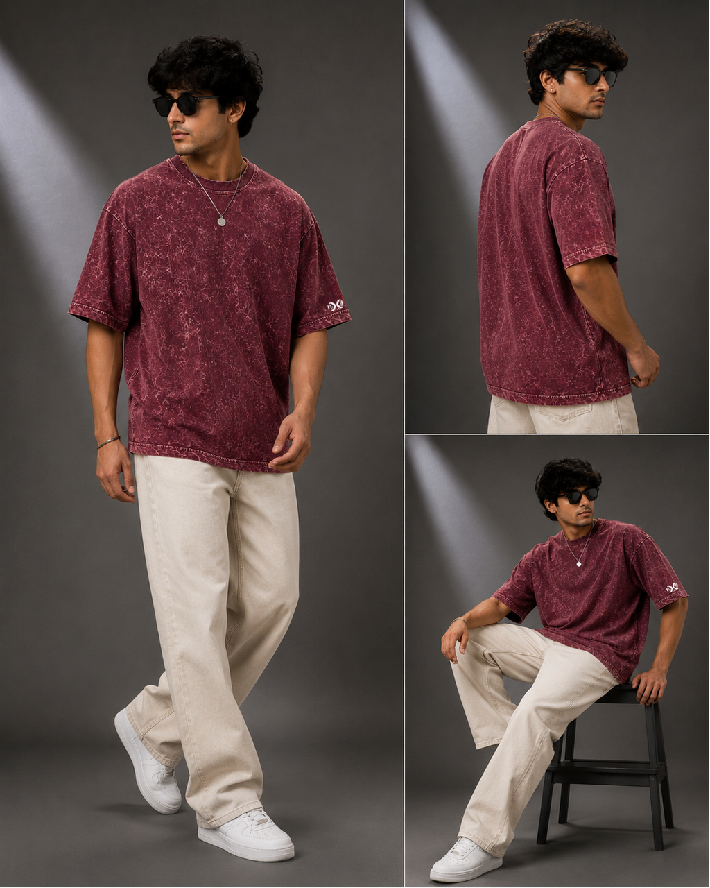 Optic Shift Maroon | 240 GSM Premium Optic Wash in Maroon