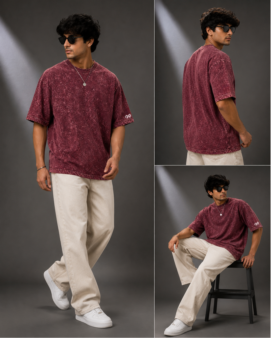 Optic Shift Maroon | 240 GSM Premium Optic Wash in Maroon