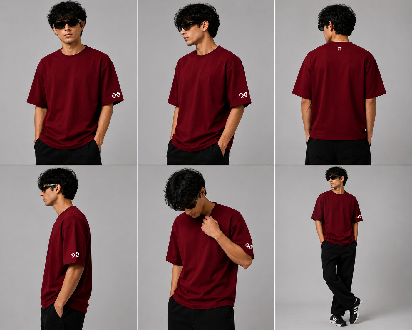 Signature Maroon | 220 GSM Premium Oversized in Maroon