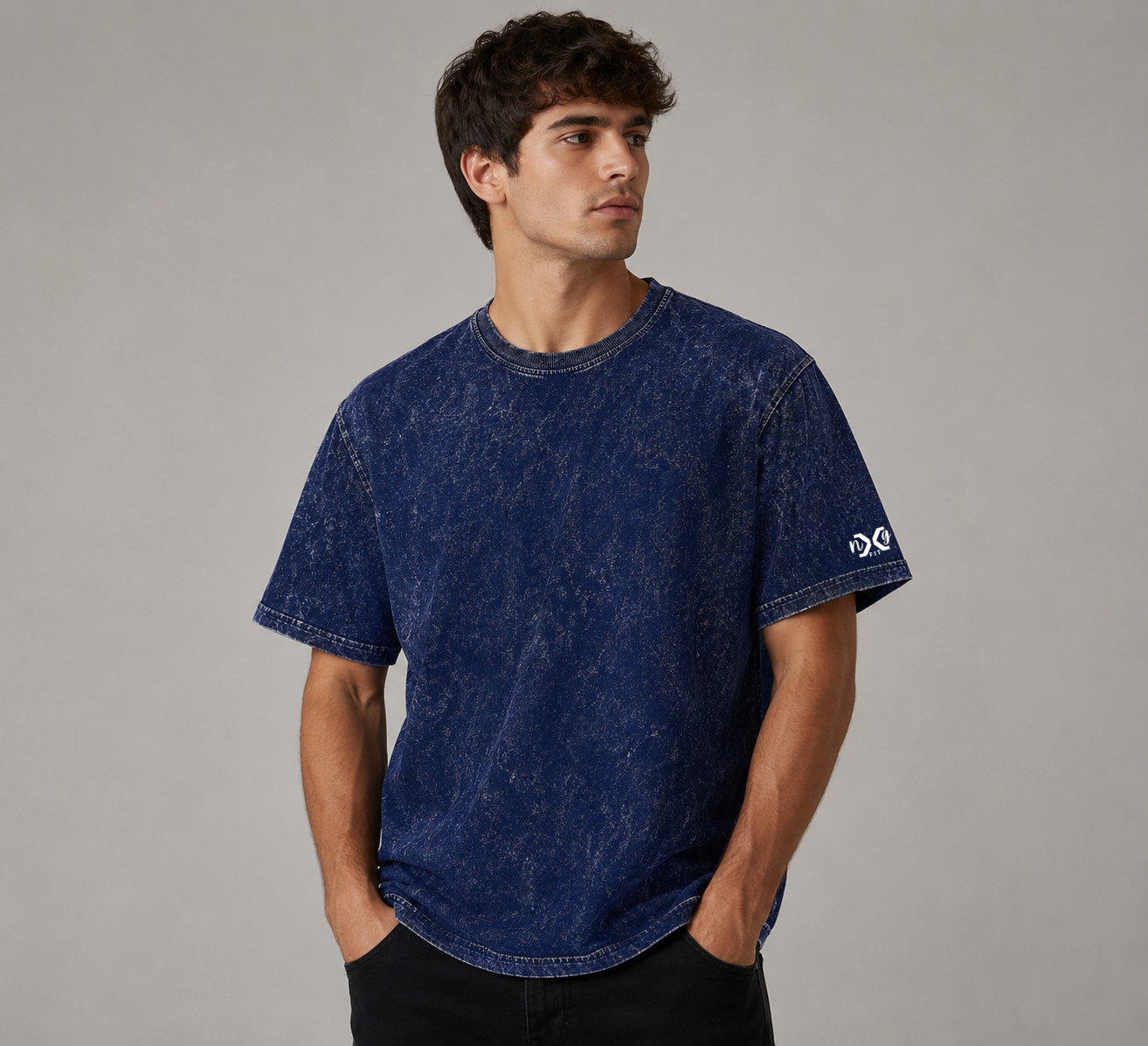 Urban Slate Blue | 220 GSM Premium Optic Wash in Muted Blue