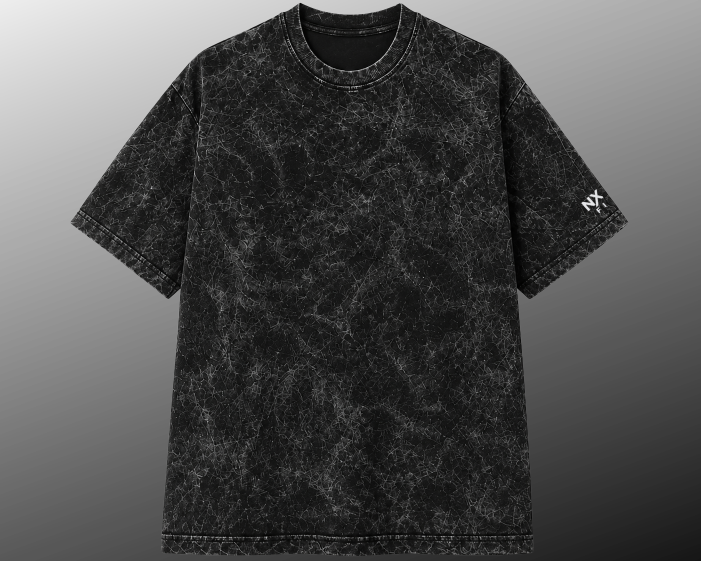 Evolution Raw | 240 GSM Acid Wash in Washed Black