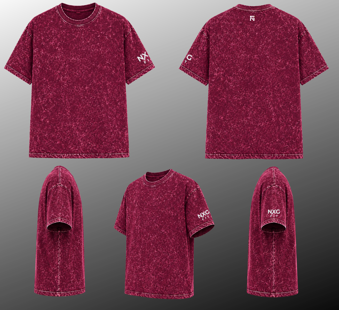 Optic Shift Maroon | 240 GSM Premium Optic Wash in Maroon