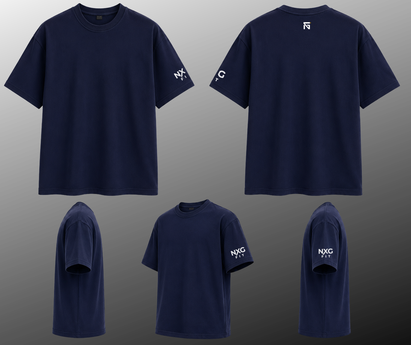 The Navy Essential | 220 GSM Premium Oversized in Deep Navy