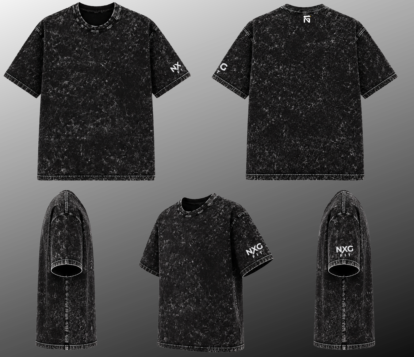 The Carbon Fade | 220 GSM Premium Optic Wash all day comfort in Black