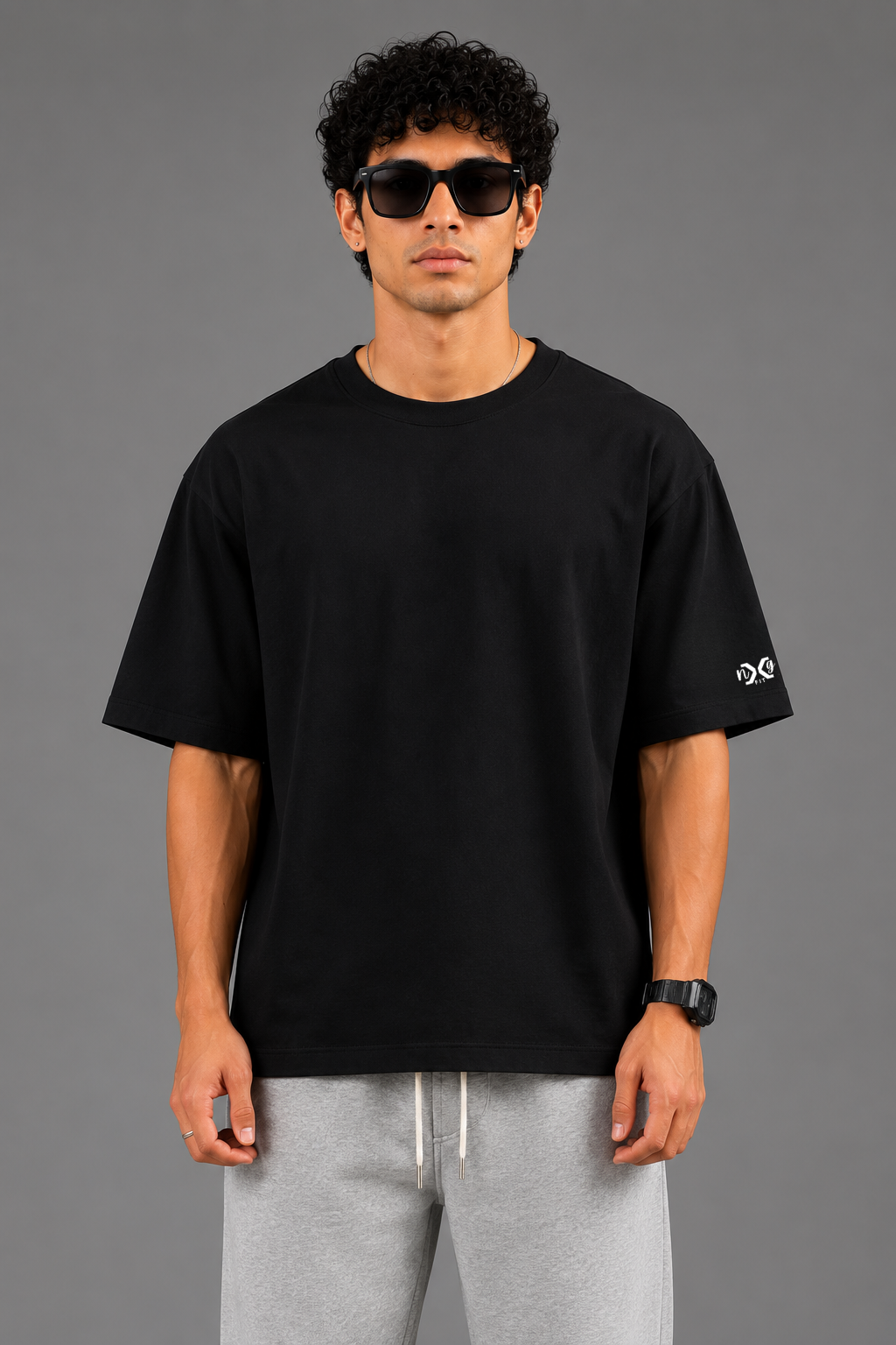 Prime Dark | 220 GSM Premium Oversized in Deep Black