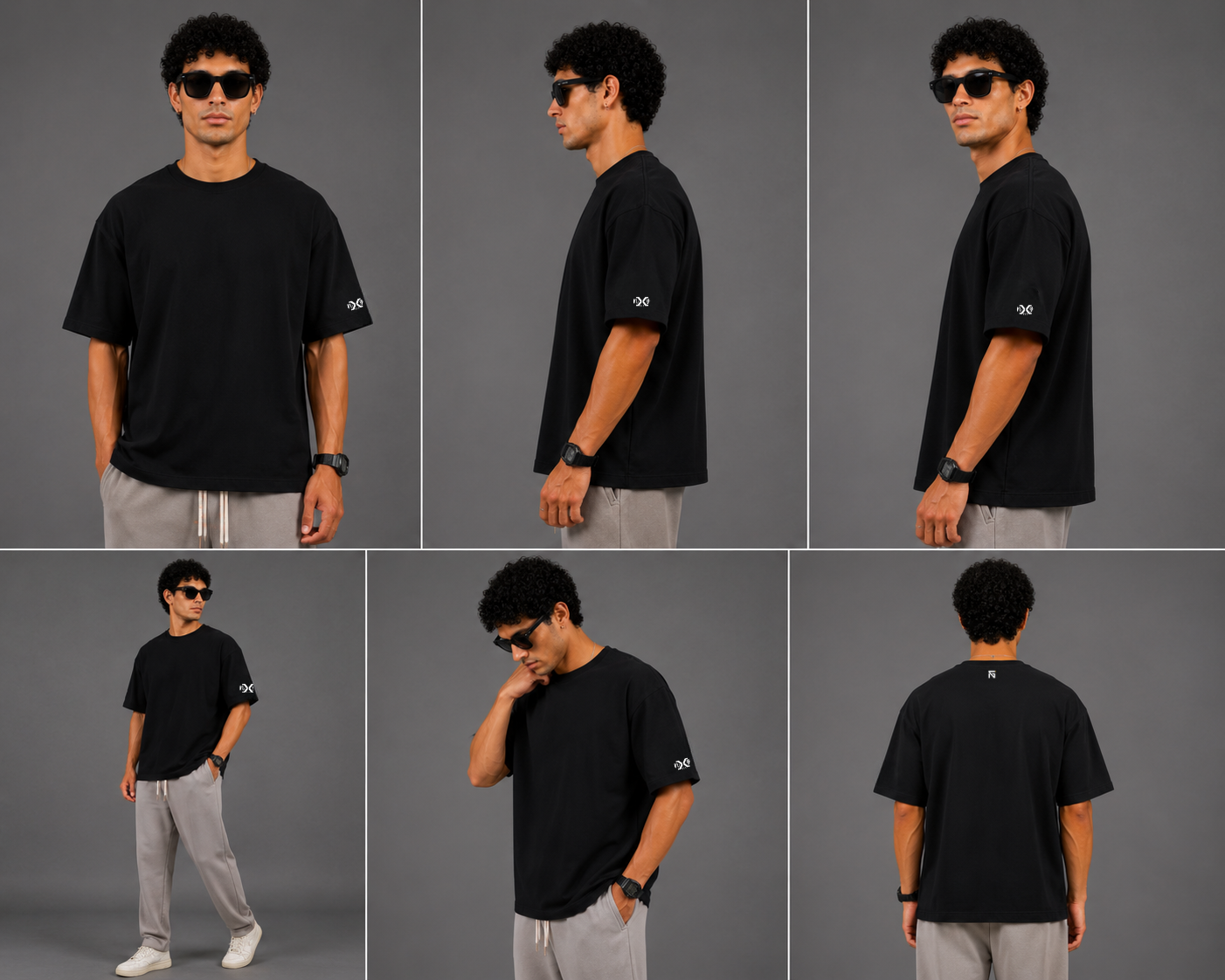 Prime Dark | 220 GSM Premium Oversized in Deep Black