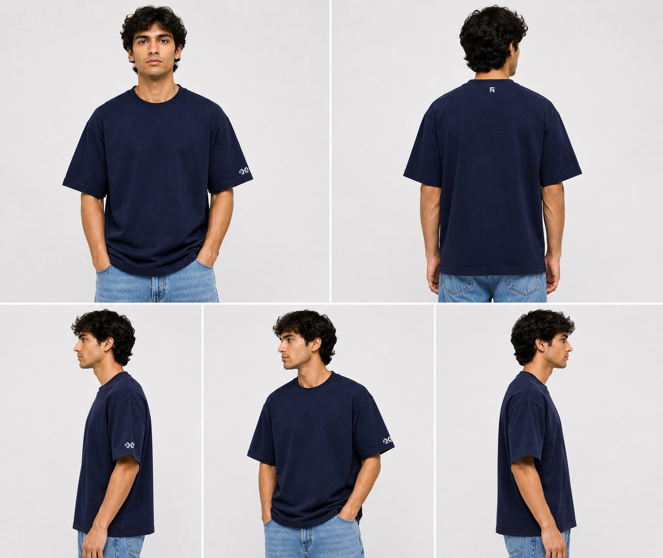 The Navy Essential | 220 GSM Premium Oversized in Deep Navy