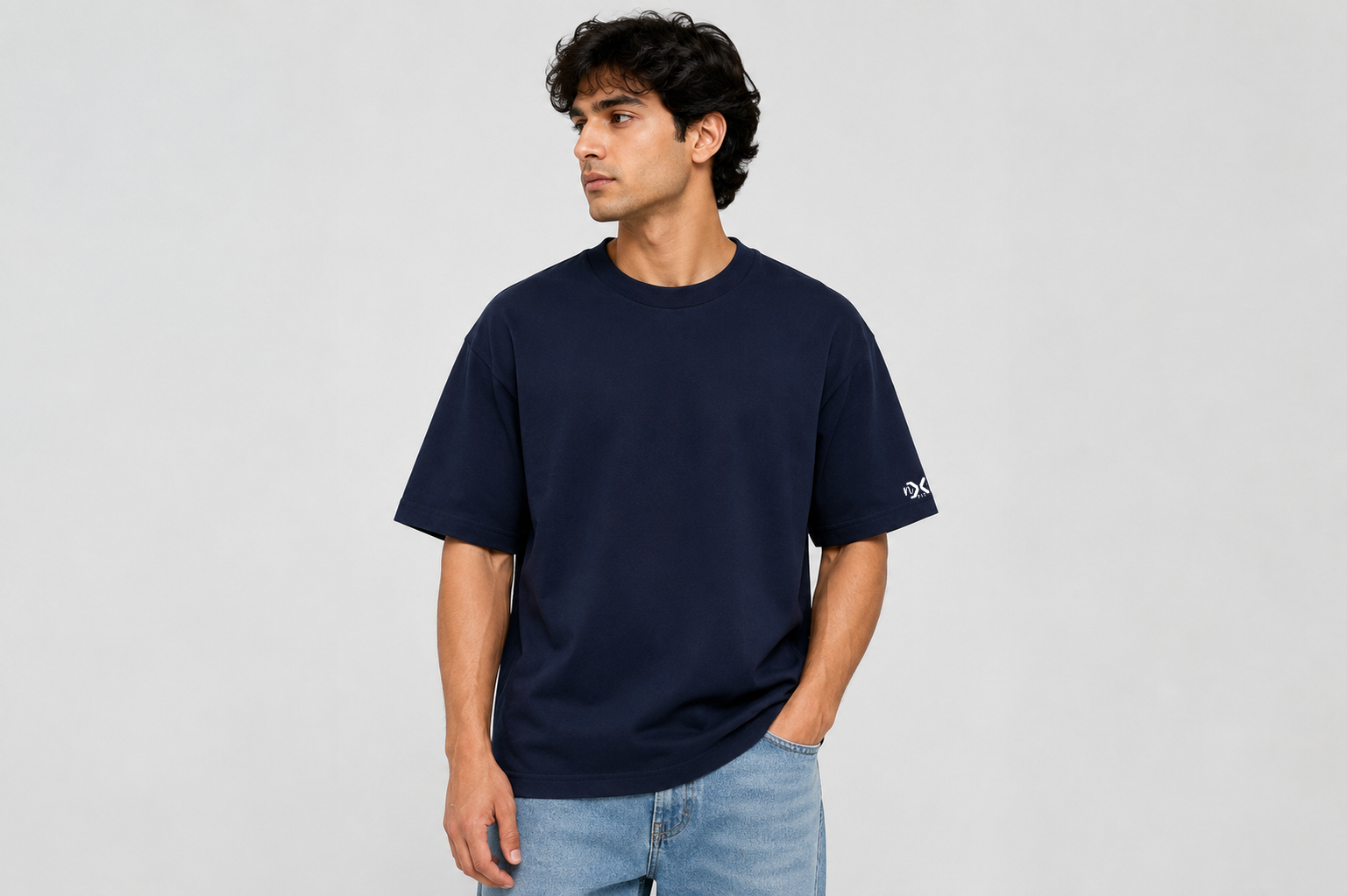 The Navy Essential | 220 GSM Premium Oversized in Deep Navy
