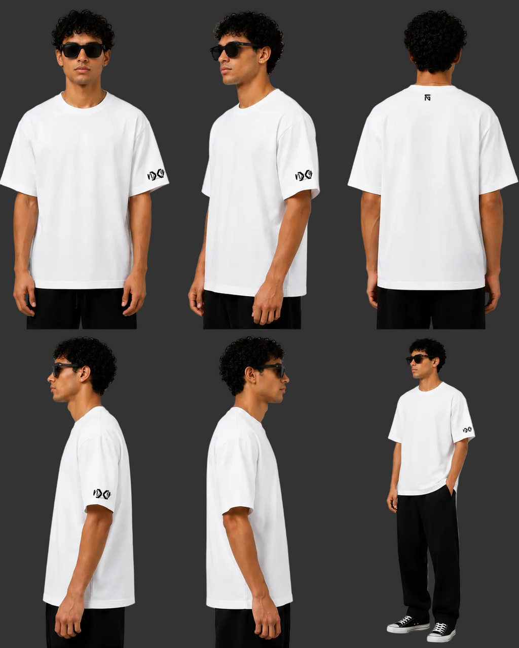 No Show | 240 GSM Premium French Terry in Optical White
