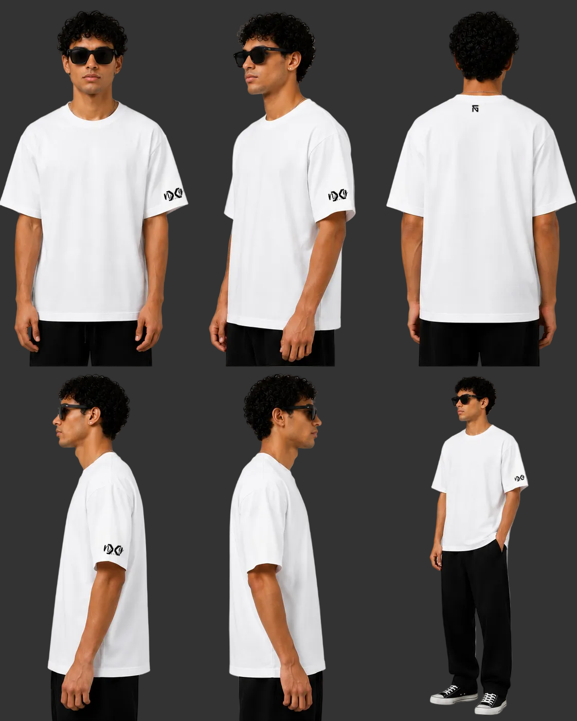 No Show | 240 GSM Premium French Terry in Optical White